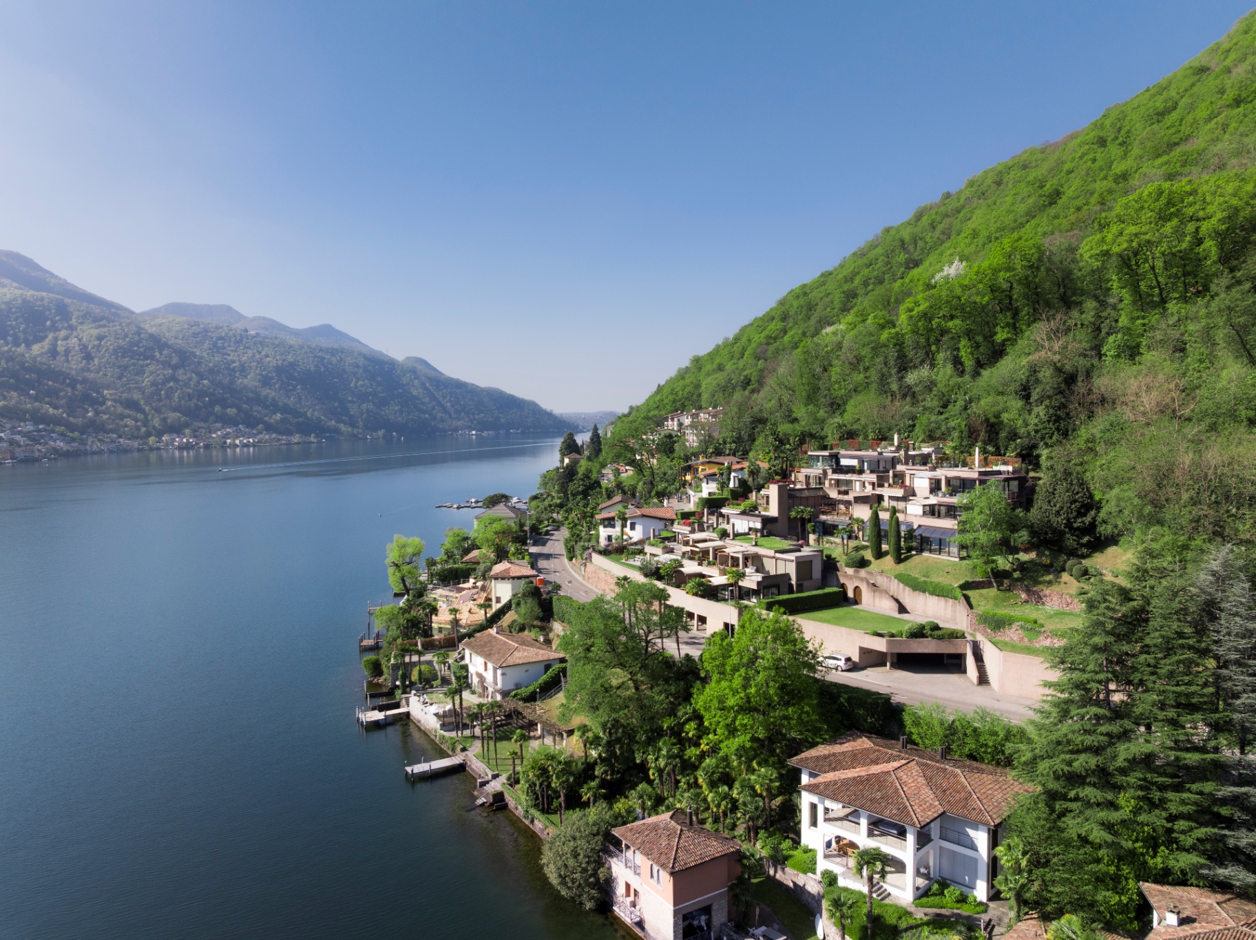 Melide am Ufer des Lago di Lugano